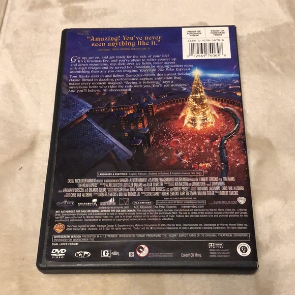 Tom Hanks The Polar Express DVD, Widescreen Edition - Picture 2 of 2